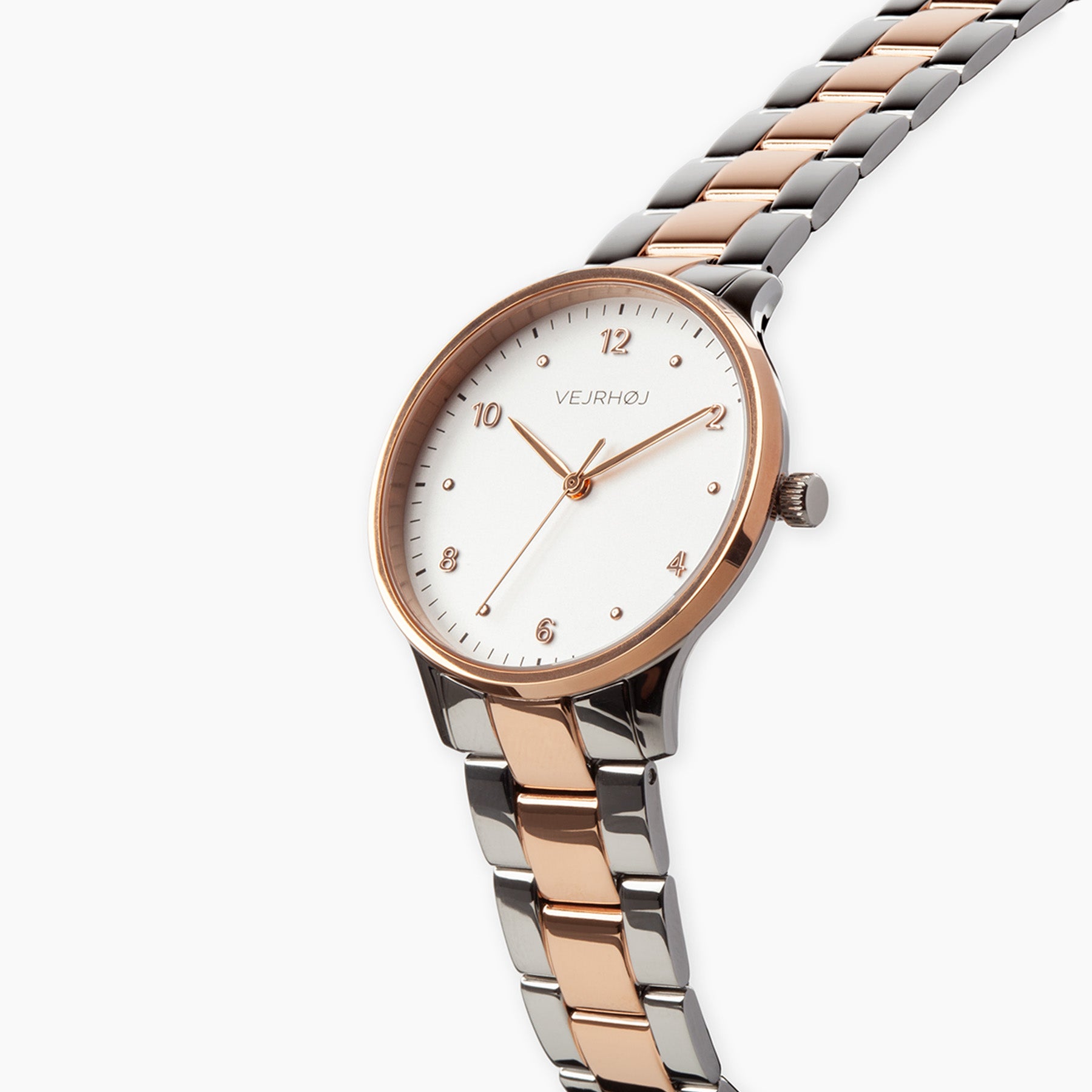 VEJRHØJ Petite Royal Rose、やわらかなローズゴールドのアクセントが上品に輝く北欧デザイン腕時計