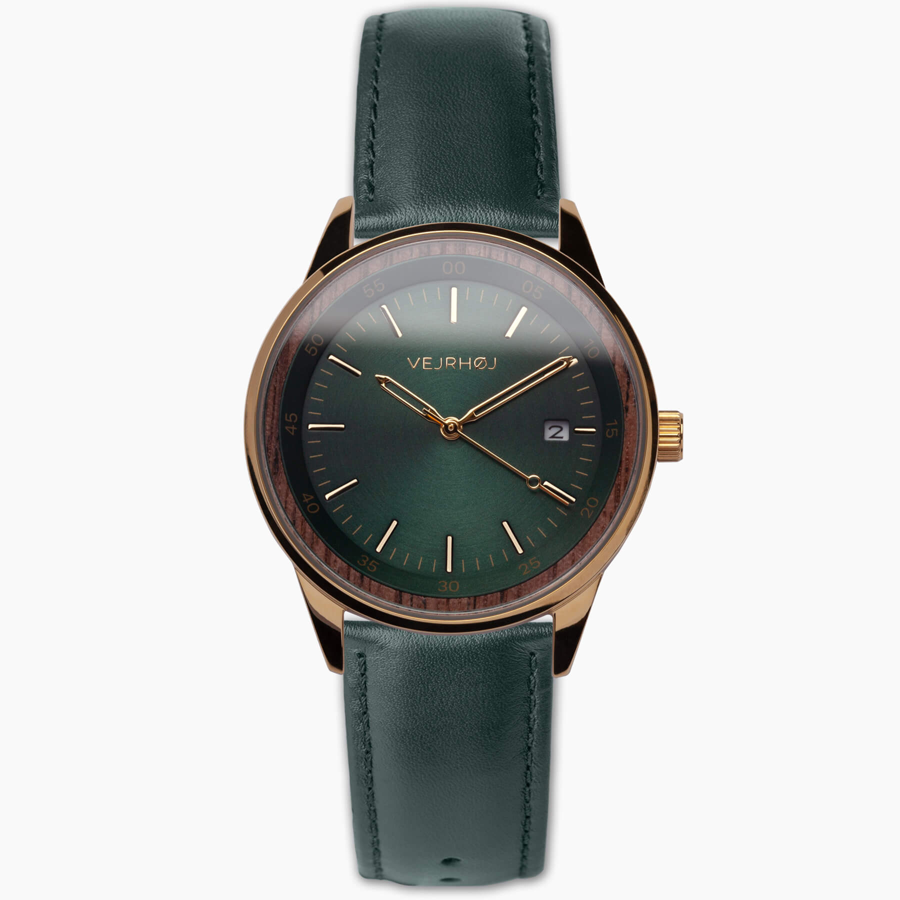 8215自動巻き| VEJRHØJの木製腕時計【A03 | green】 – VEJRHØJ Japan