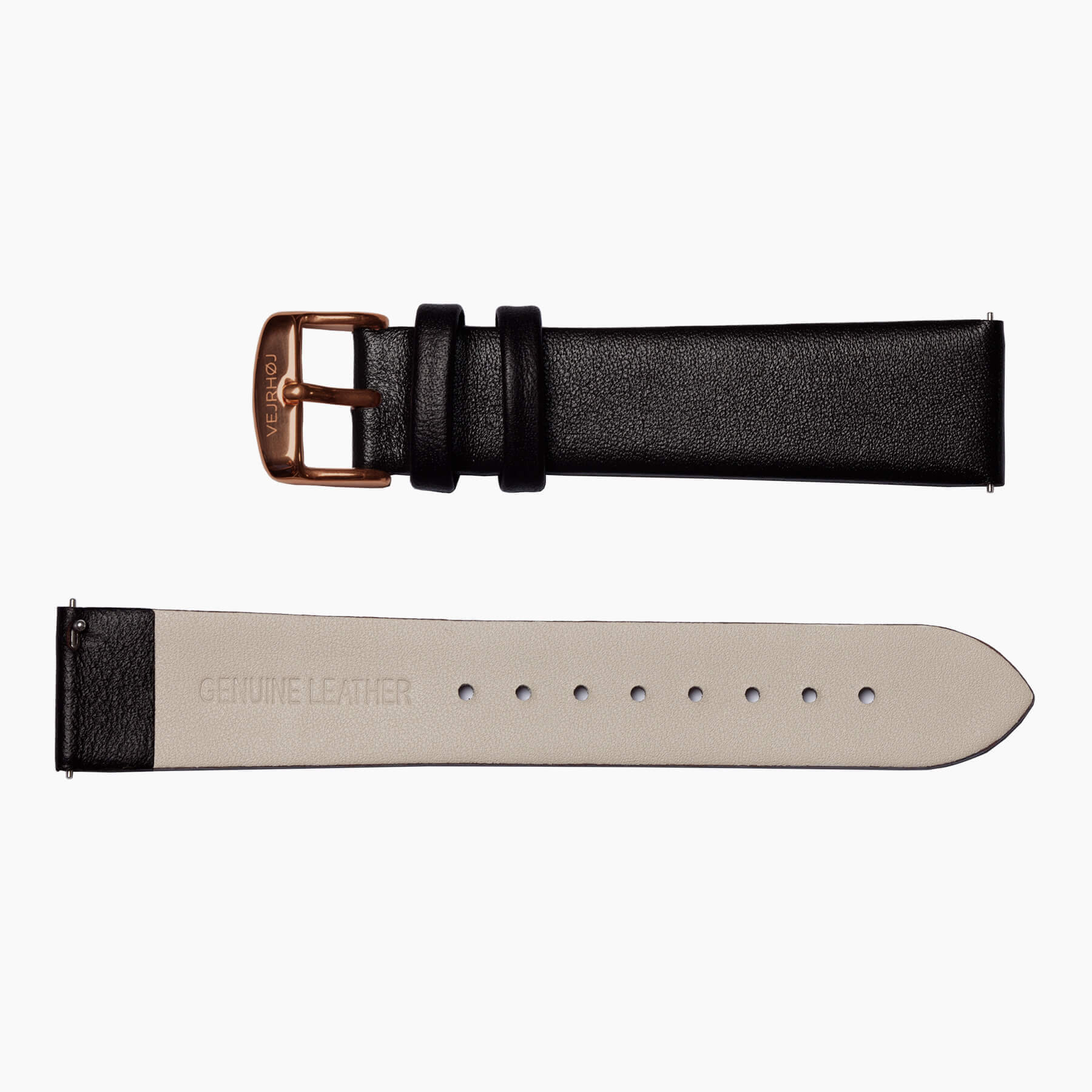 Black leather strap